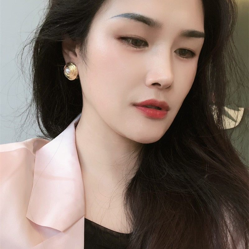 Vintage Pearl Stud Earrings jlt11815