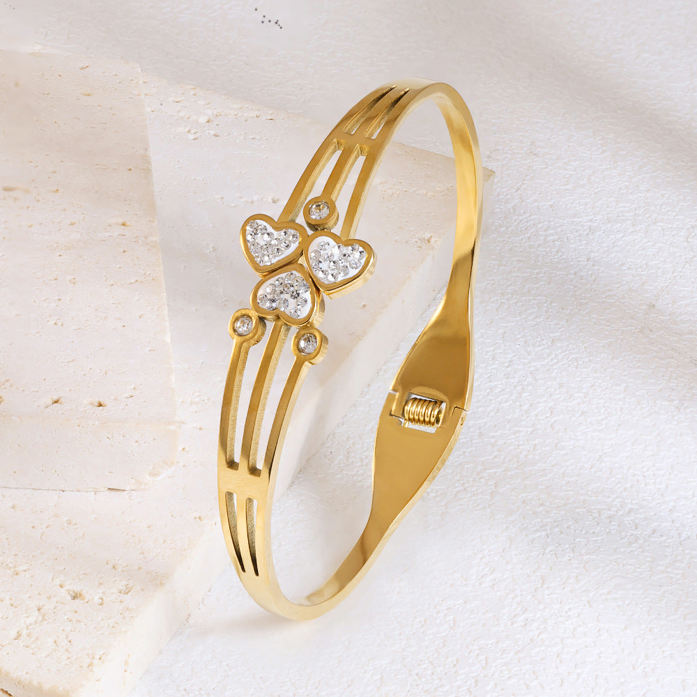 Zircon Tiro Sparkle Of Heart Bracelet JLTB0672
