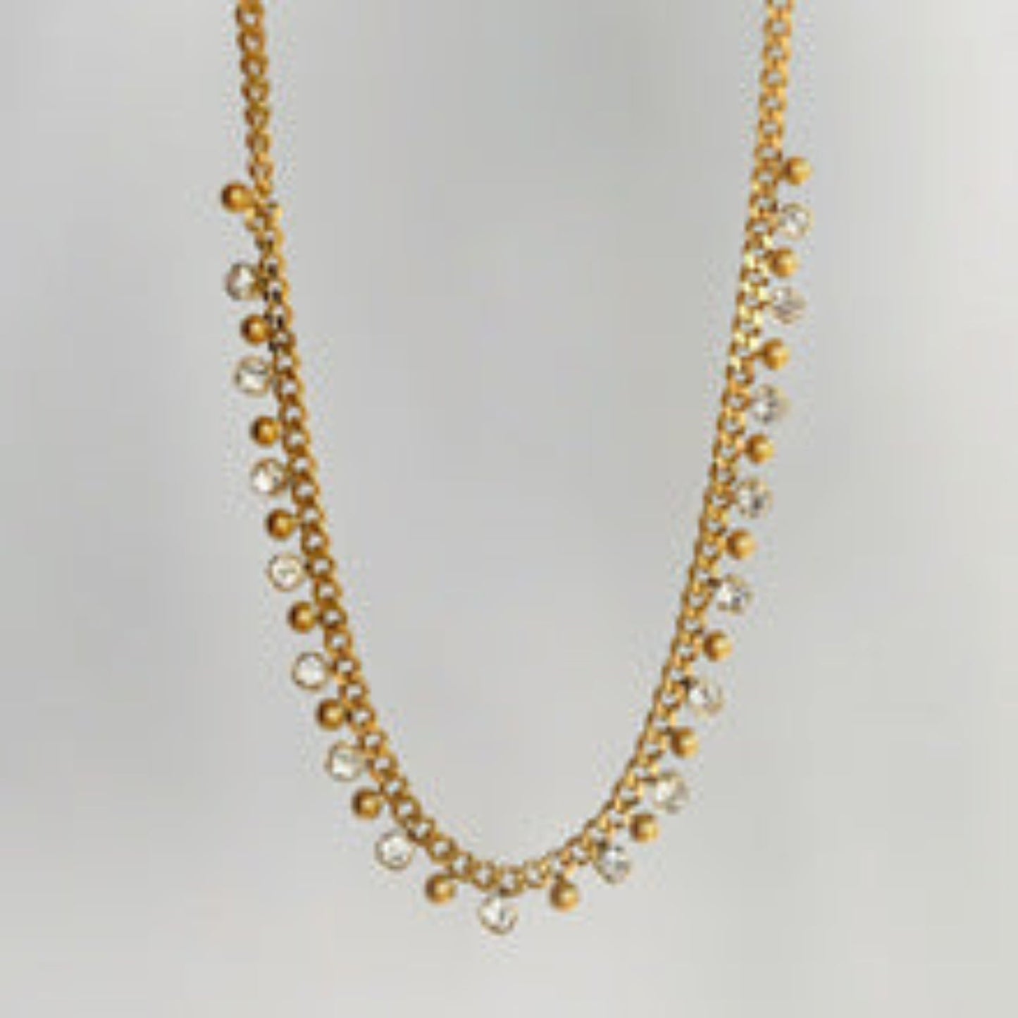 Adorned white stone Elegance Necklace JLTN1039