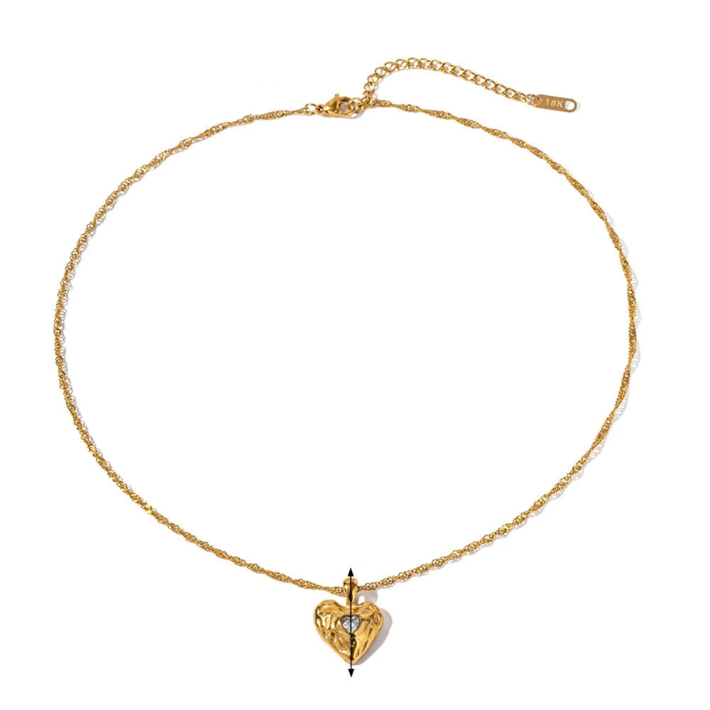 "Minimalist Love Charm Necklace" jltn1390