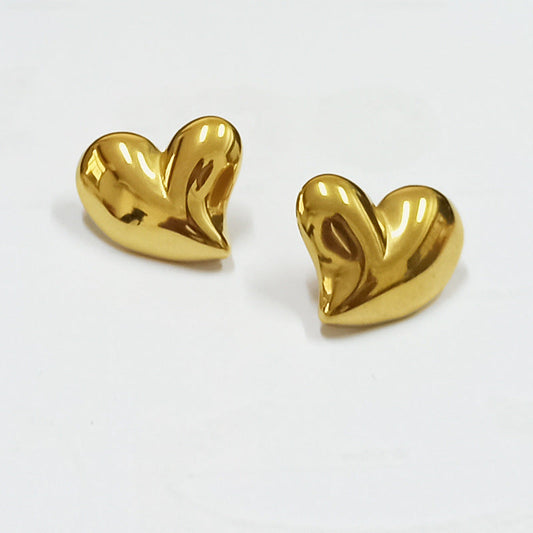 Alloy Heart Pin Earrings JLT12670
