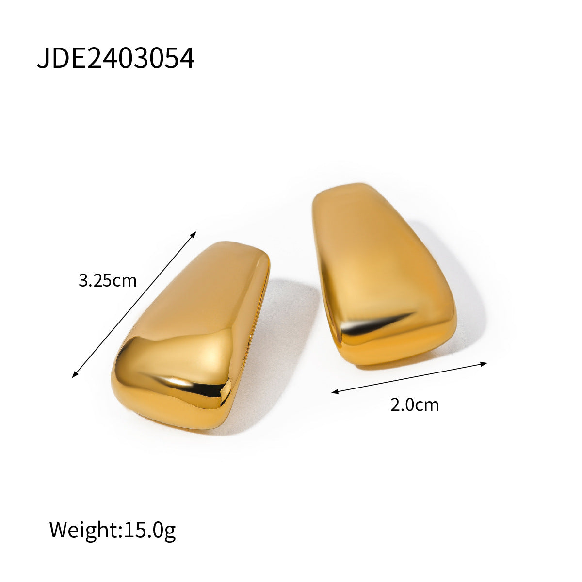 Vintage Hinged Gold Huggie Earrings 12742