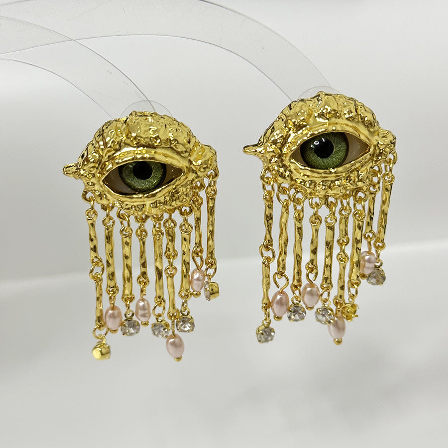 Visionary Charms Tassle Chain Drop Earring JLT12918
