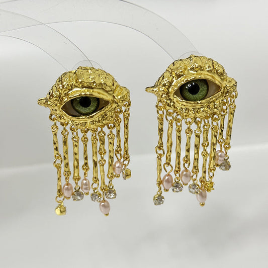 Visionary Charms Tassle Chain Drop Earring JLT12918
