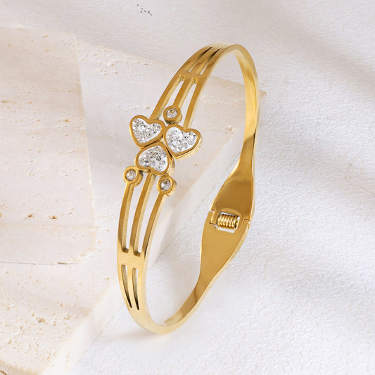 Zircon Tiro Sparkle Of Heart Bracelet JLTB0672