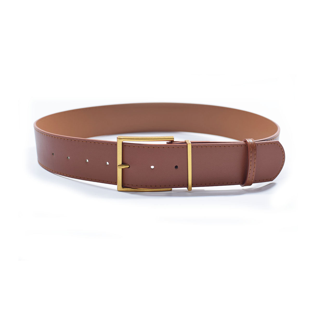 Waist Band With Wide Buckle Brown Belt JLTHB0224