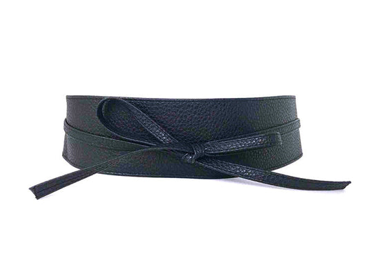 Adjustable Bow Wide Wrap Black Belts JLTHB0249