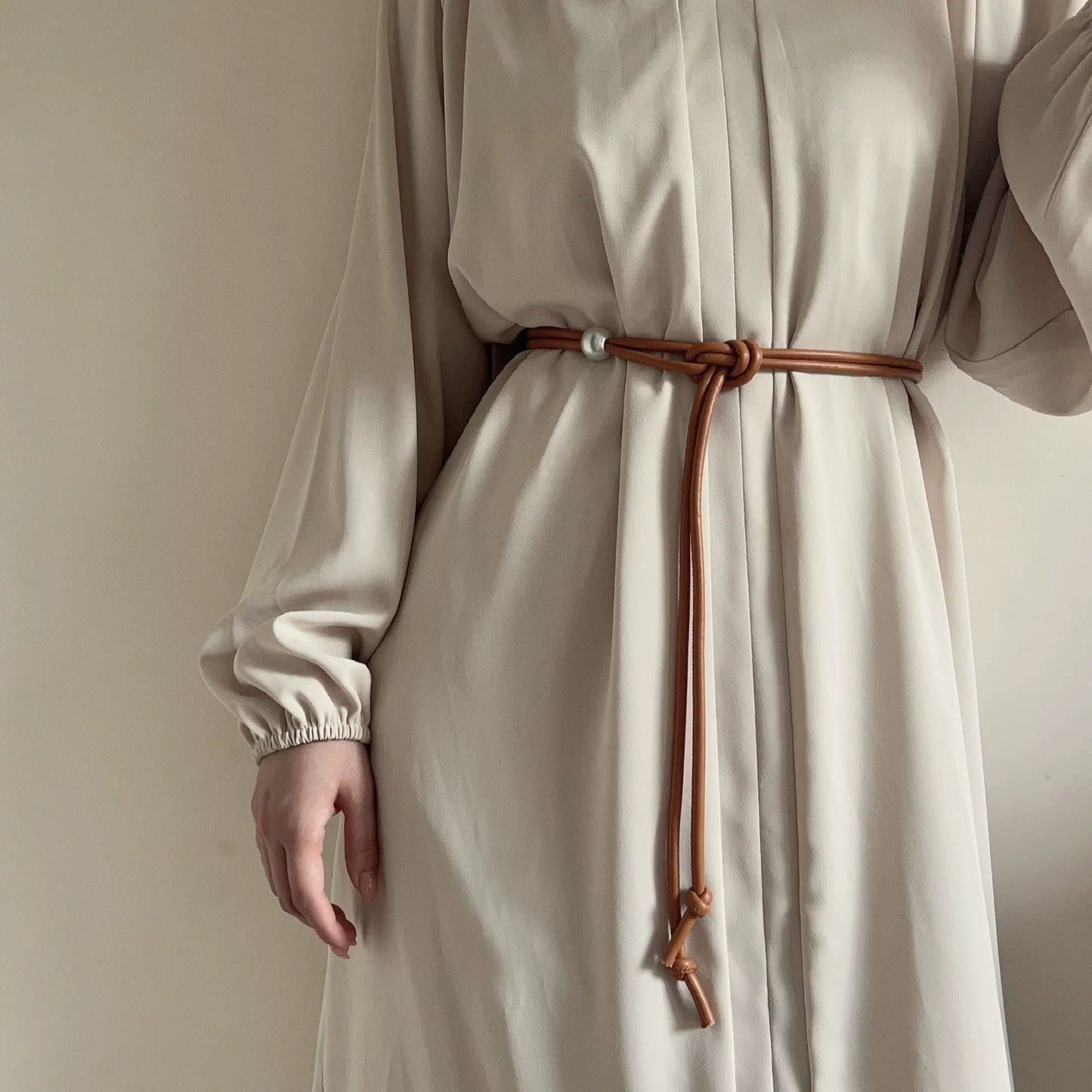 "Women’s Thin Belt with Skirt Waist Chain – Knotted Fashion Accessory JLTHB0264"