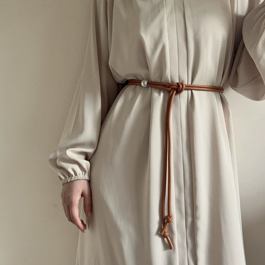 "Women’s Thin Belt with Skirt Waist Chain – Knotted Fashion Accessory JLTHB0264"
