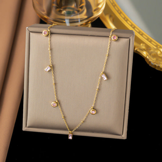 Artifical Dainty Charms Chain Necklace JLTN1031