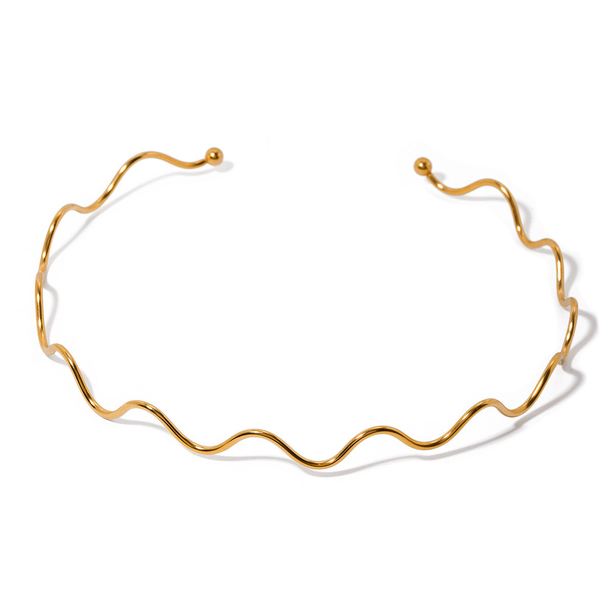 Artifical Wavy Choker Necklace JLTN1044