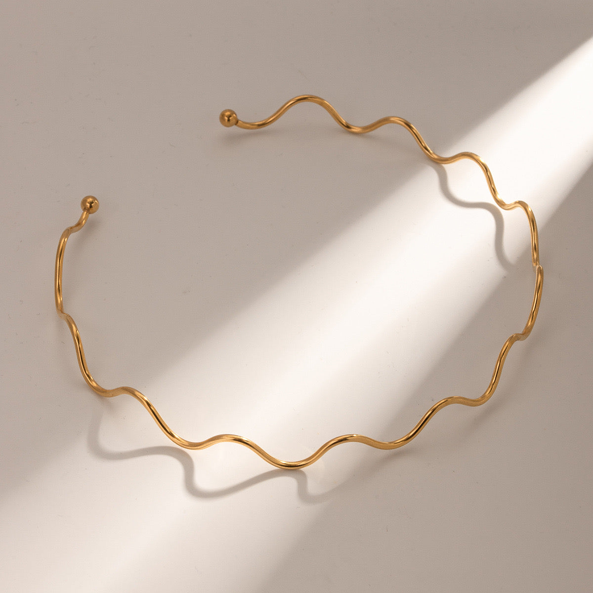 Artifical Wavy Choker Necklace JLTN1044