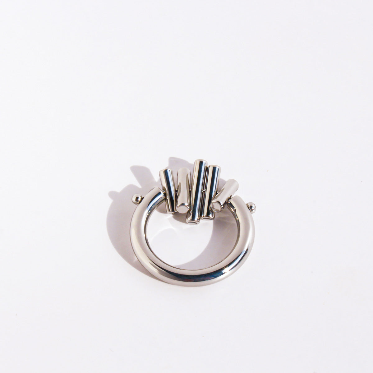 vertical cylindrical geometric ring JLTR0591
