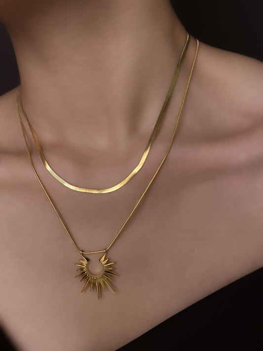 Artifical  Gold Necklace jltn0791