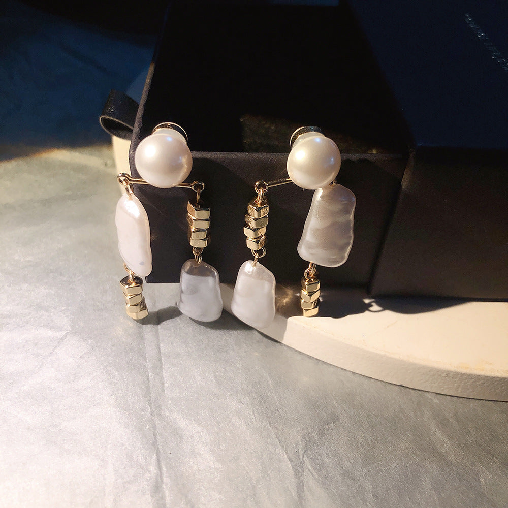White  Pin Earrings jlt11981