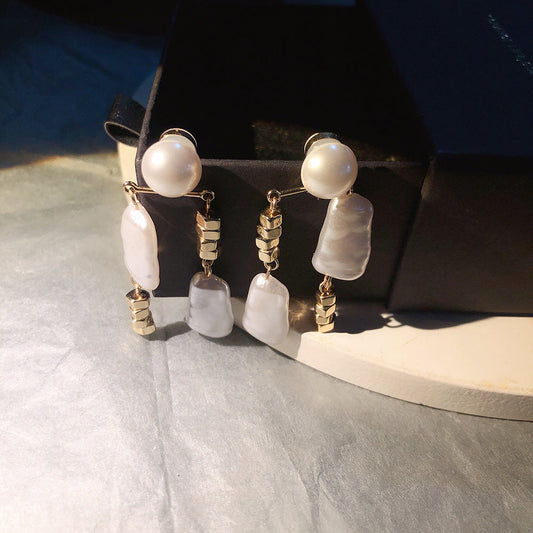 White  Pin Earrings jlt11981