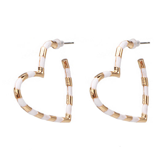 White Pin   Earrings jlt12154