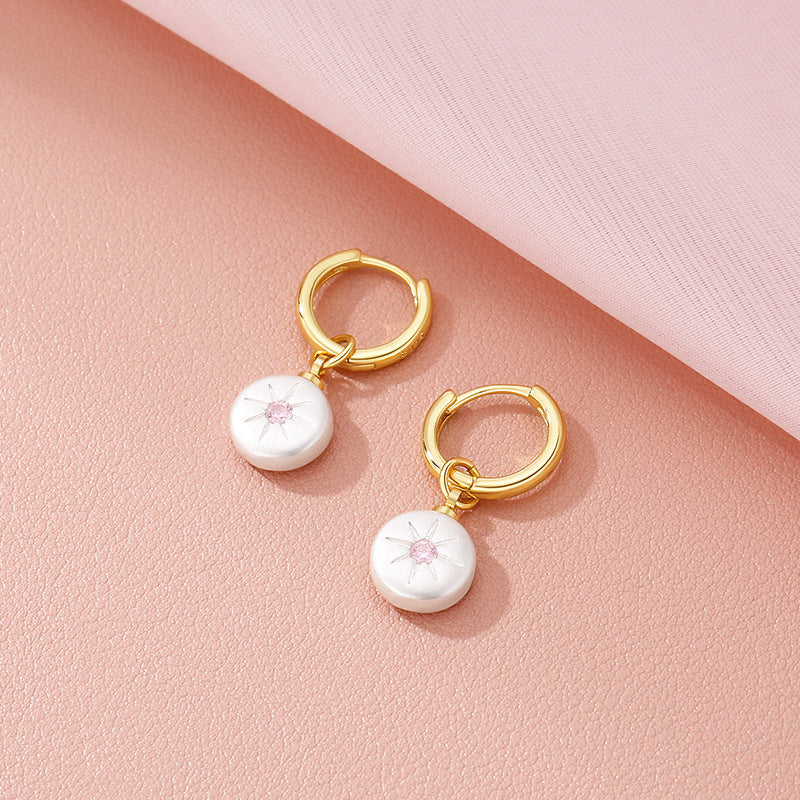 versatile button pearl earrings jlt13160