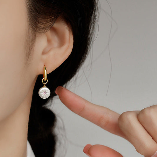 versatile button pearl earrings jlt13160