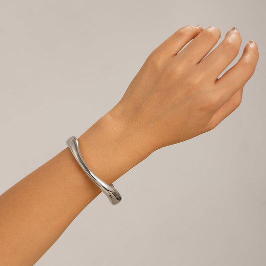 Vintage Punk Hip Hop Silver Finish Bracelet JLTB0585