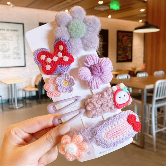 8-pcs-flower-fruit-and-caterpiller-hair-clip-set-for-toddlers-jltc0003