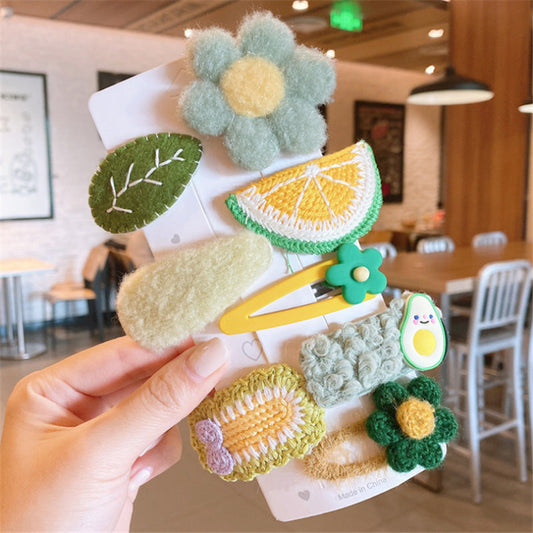 8-pcs-flower-fruit-and-caterpiller-hair-clip-set-for-toddlers-jltc0007