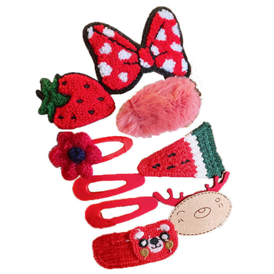 8-pcs-strarwberry-watermelon-hair-clip-set-for-toddlers-jltc0009