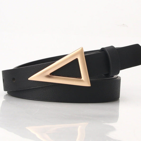 Alloy triangle snap buckle fashion versatile dress belt