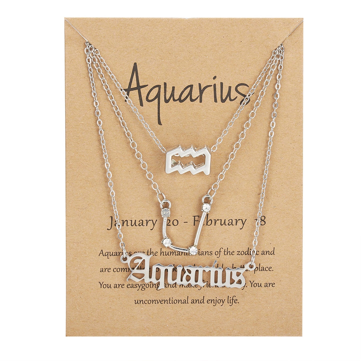 Zodiac Signs-artifical-Sterling Chain-Necklace