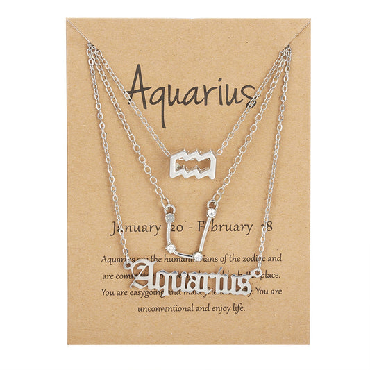 Zodiac Signs-artifical-Sterling Chain-Necklace
