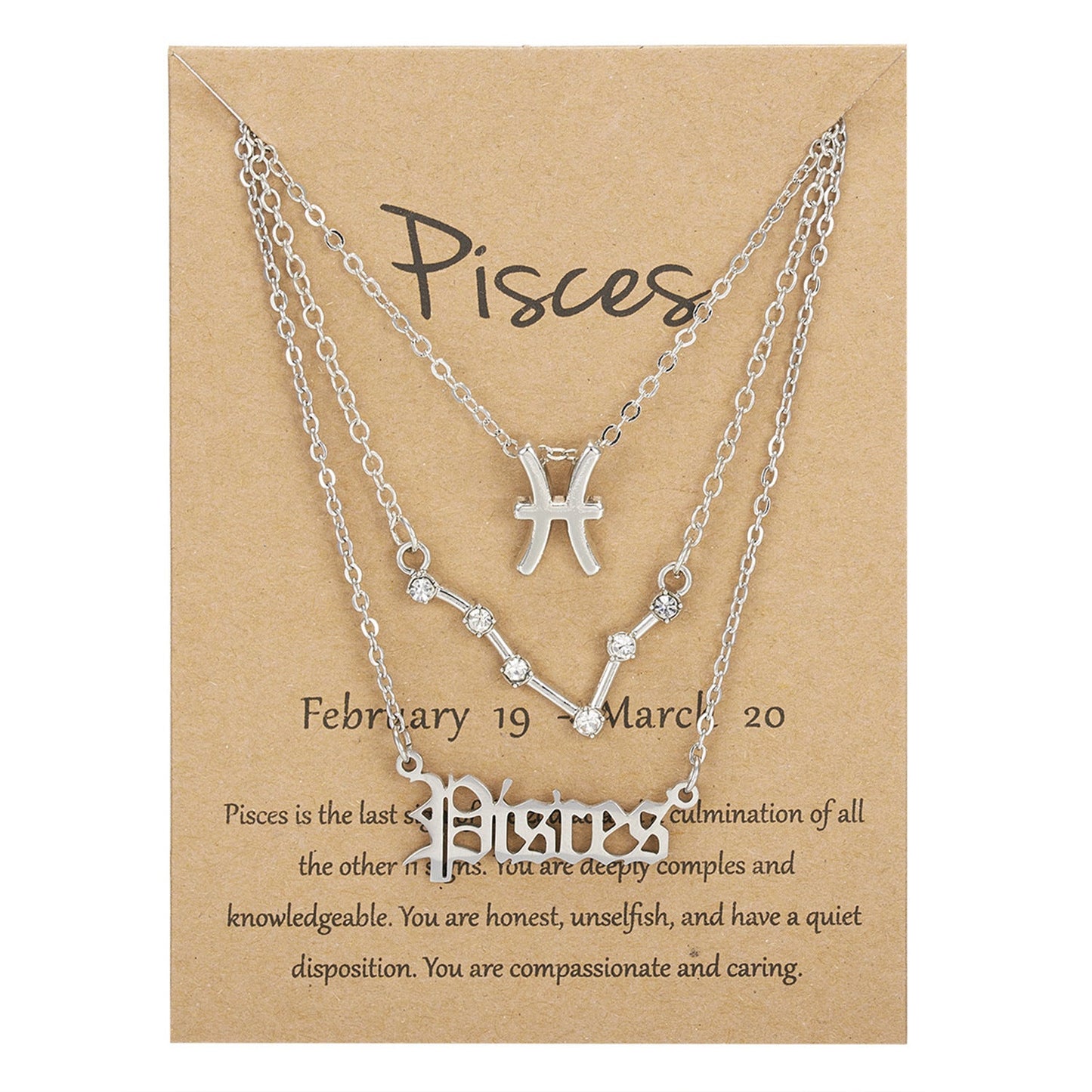 Zodiac Signs-artifical-Sterling Chain-Necklace