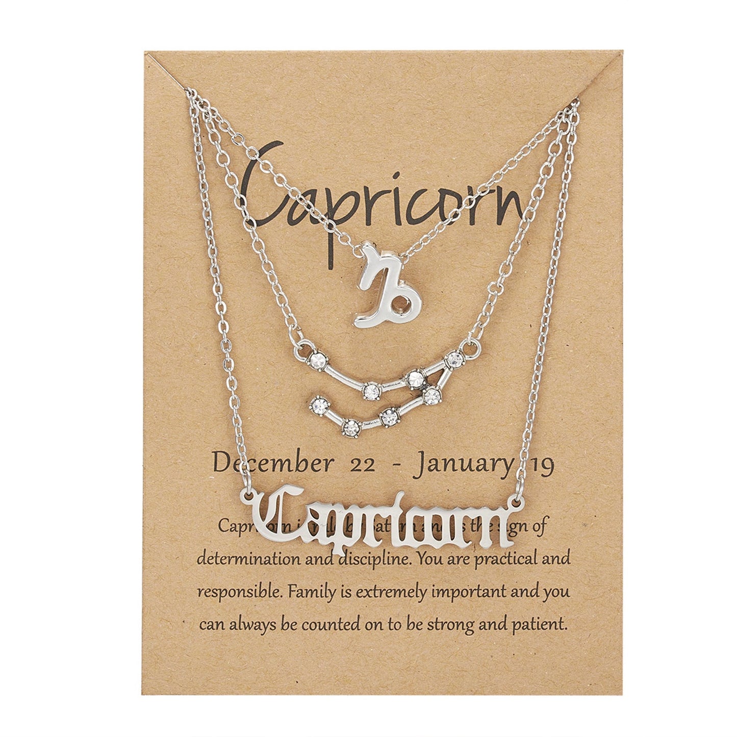 Zodiac Signs-artifical-Sterling Chain-Necklace
