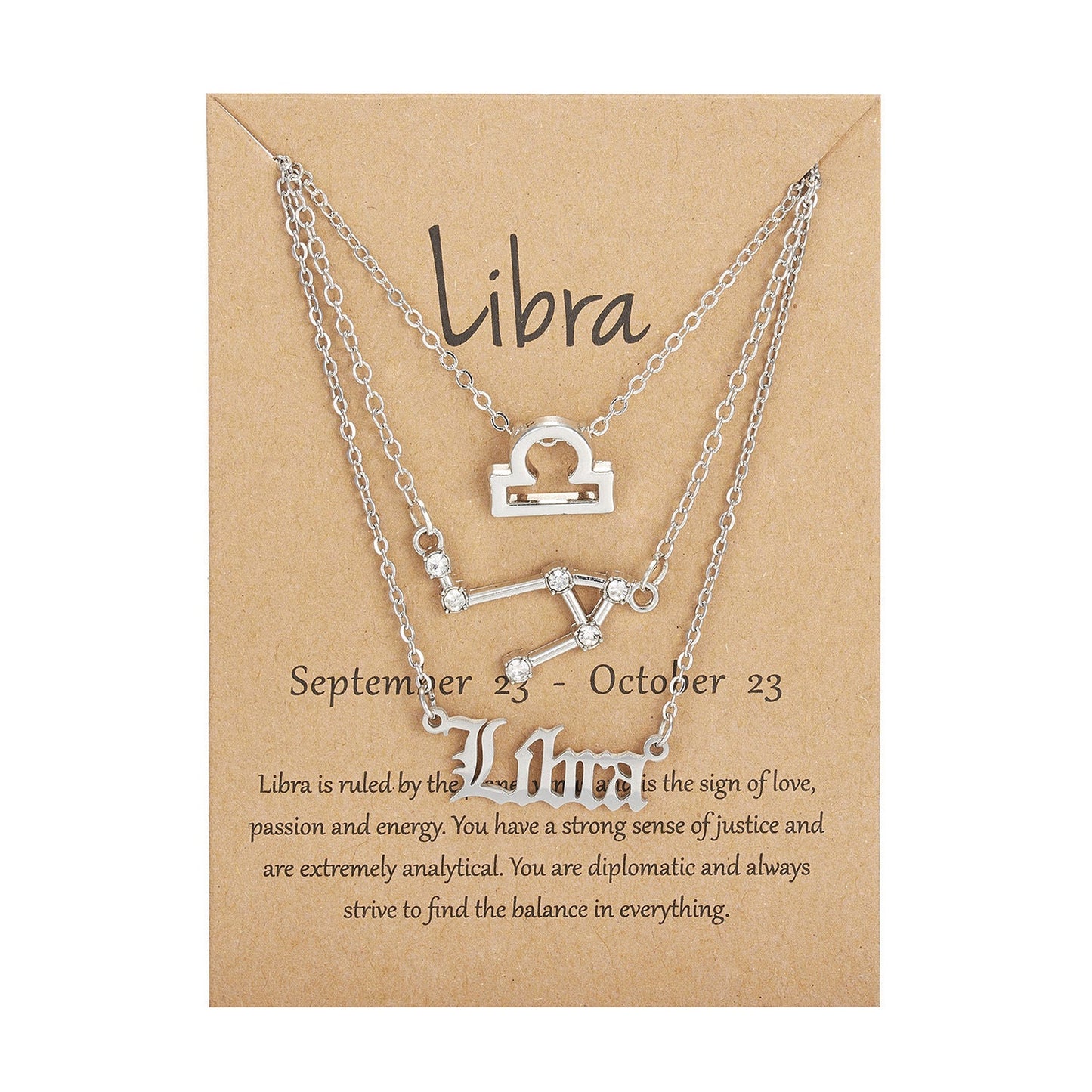 Zodiac Signs-artifical-Sterling Chain-Necklace