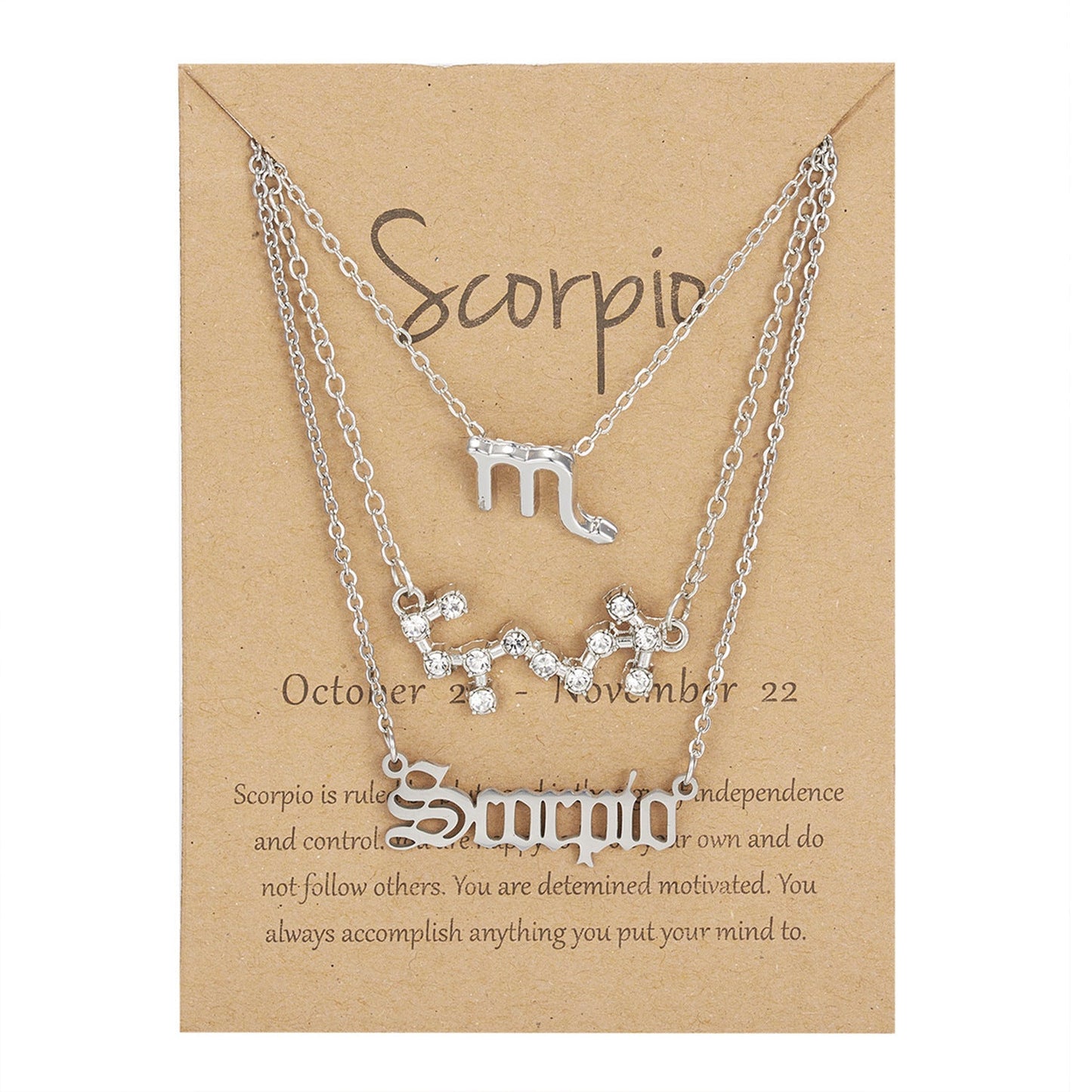 Zodiac Signs-artifical-Sterling Chain-Necklace