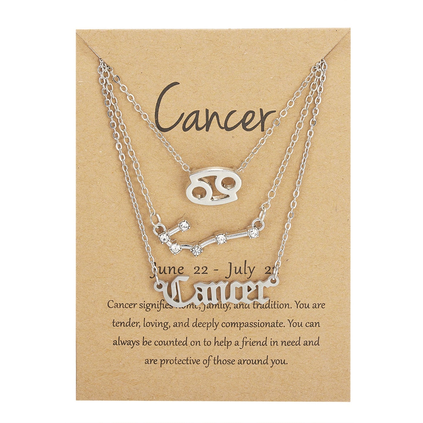 Zodiac Signs-artifical-Sterling Chain-Necklace