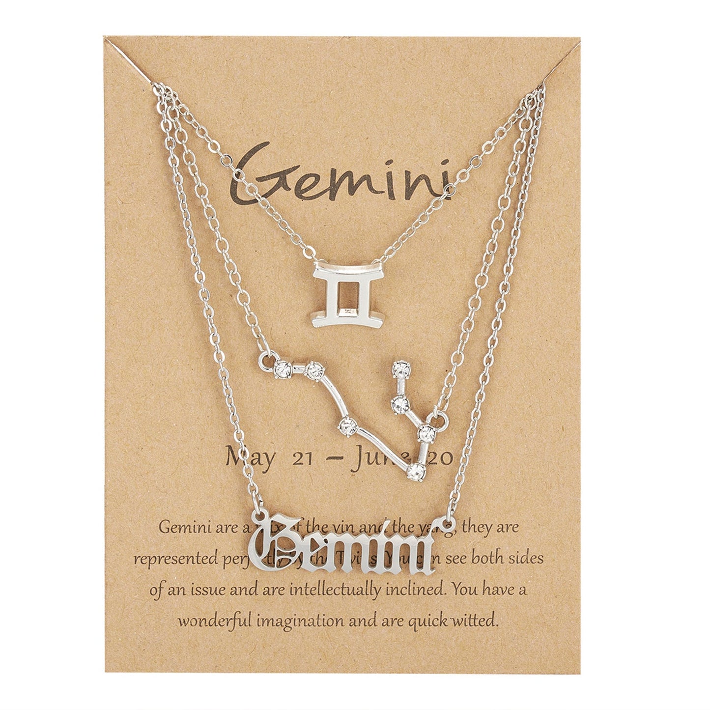 Zodiac Signs-artifical-Sterling Chain-Necklace