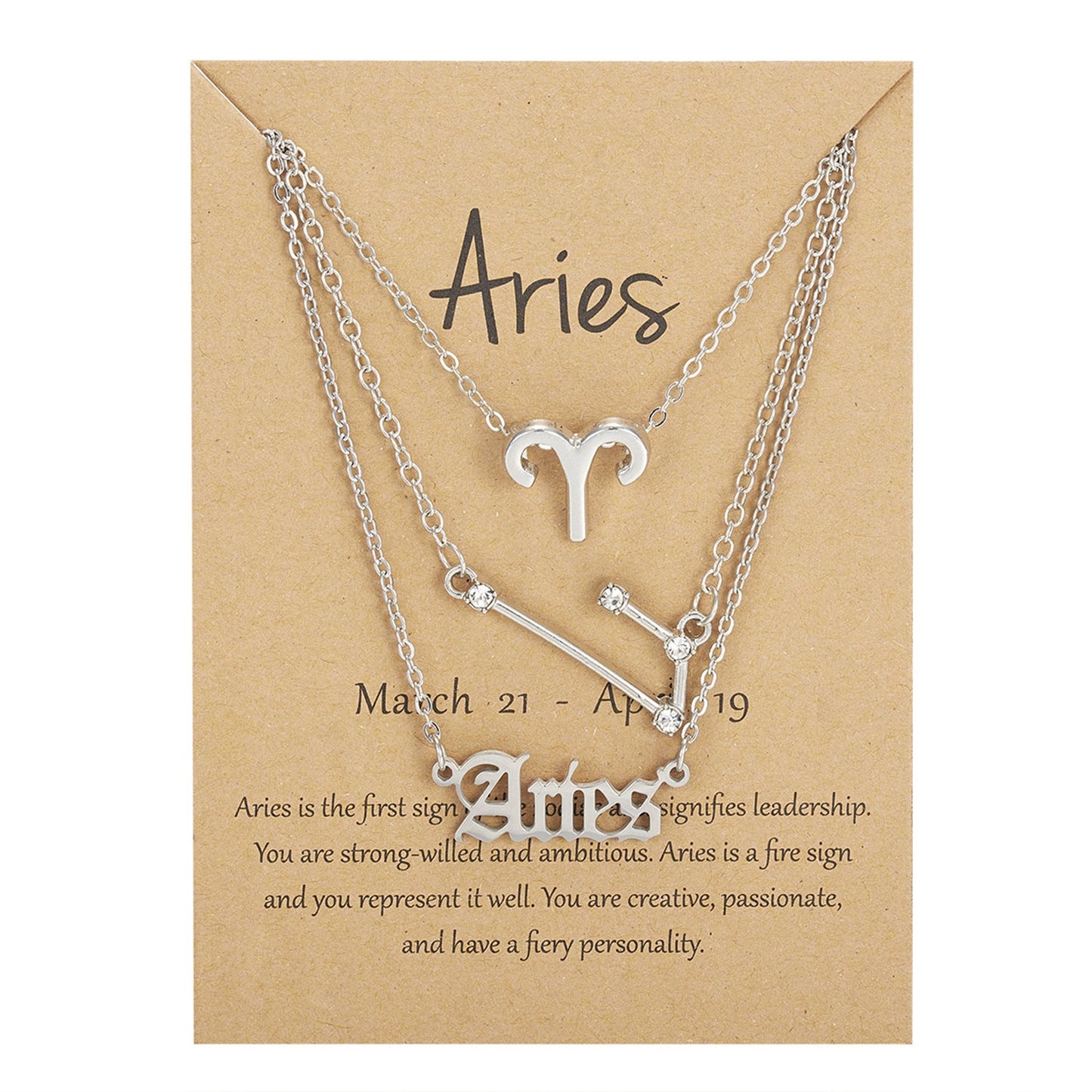 Zodiac Signs-artifical-Sterling Chain-Necklace