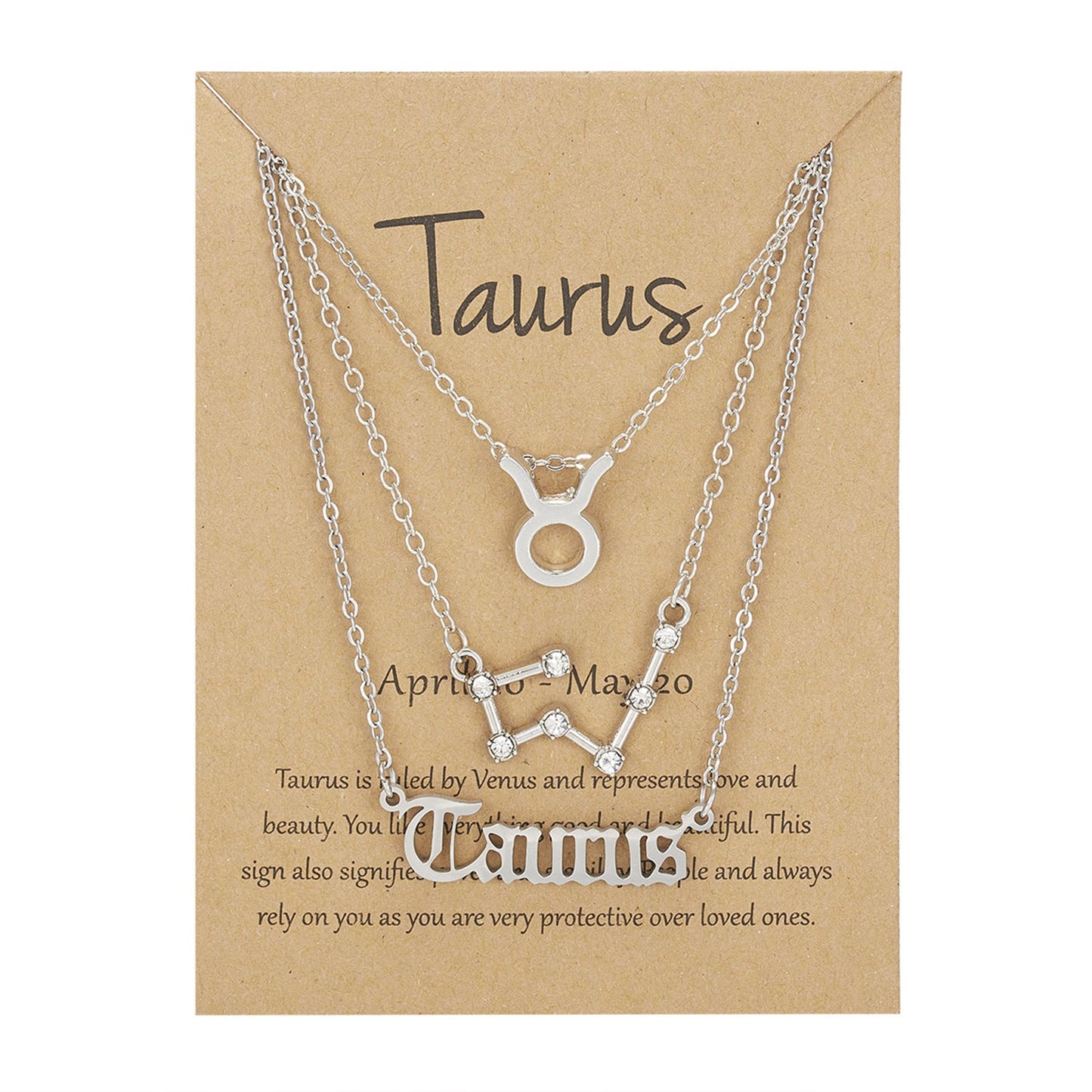 Zodiac Signs-artifical-Sterling Chain-Necklace