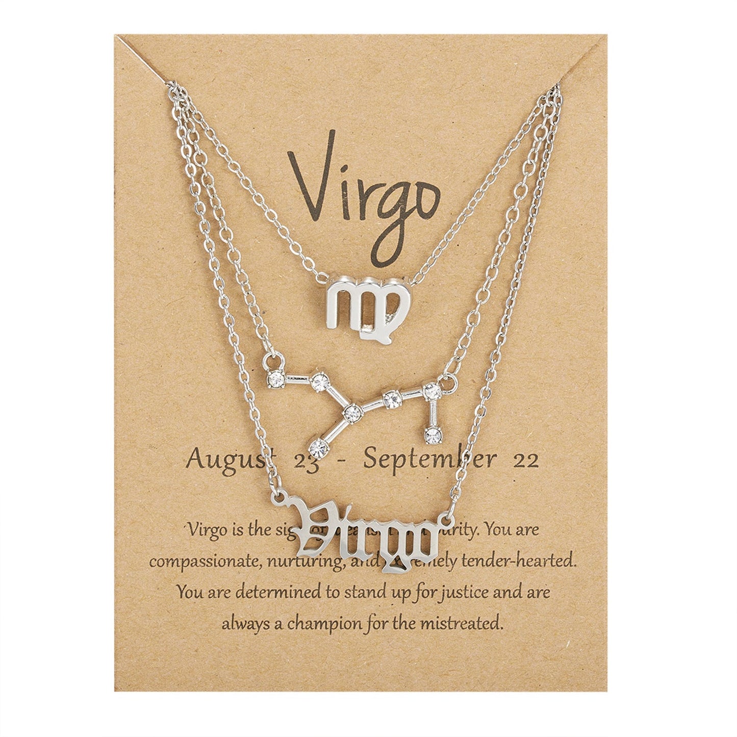 Zodiac Signs-artifical-Sterling Chain-Necklace