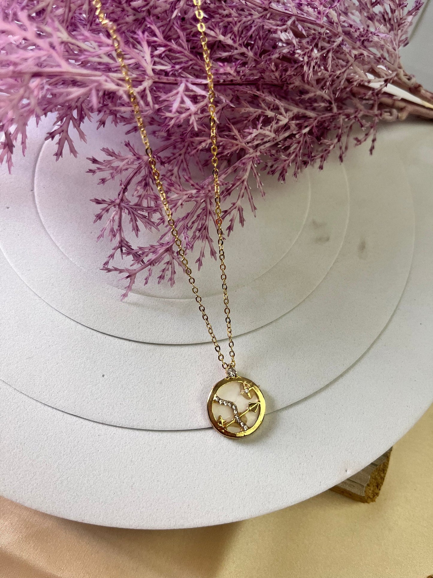 Zodiac-Inspired Gold-Color Necklace – Astrology Pendant for All Star Signs