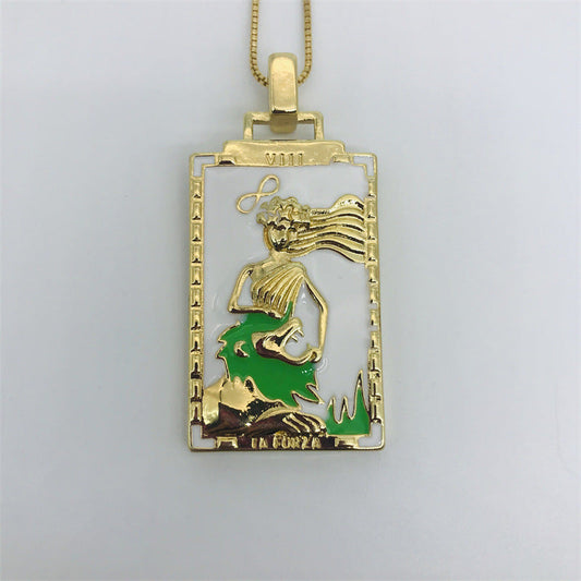"Mermaid Pendant Necklace | Enchanting Gold Jewelry for Ocean Lovers"-jltn0647