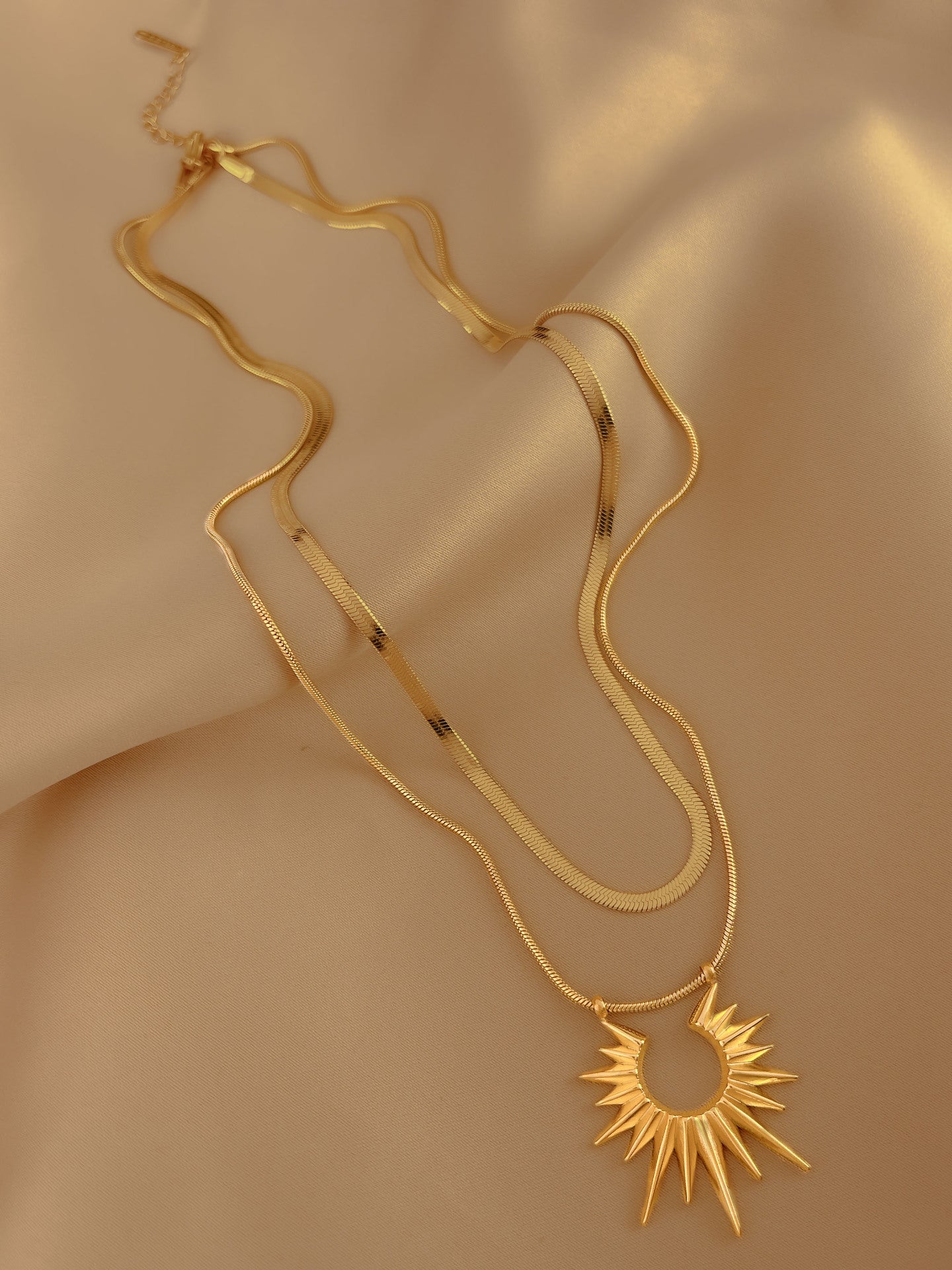 Artifical  Gold Necklace jltn0791
