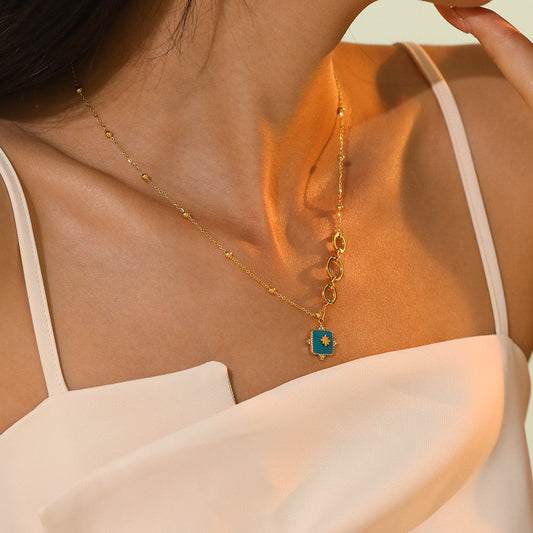 artifical-charming teal pendant-necklace-1