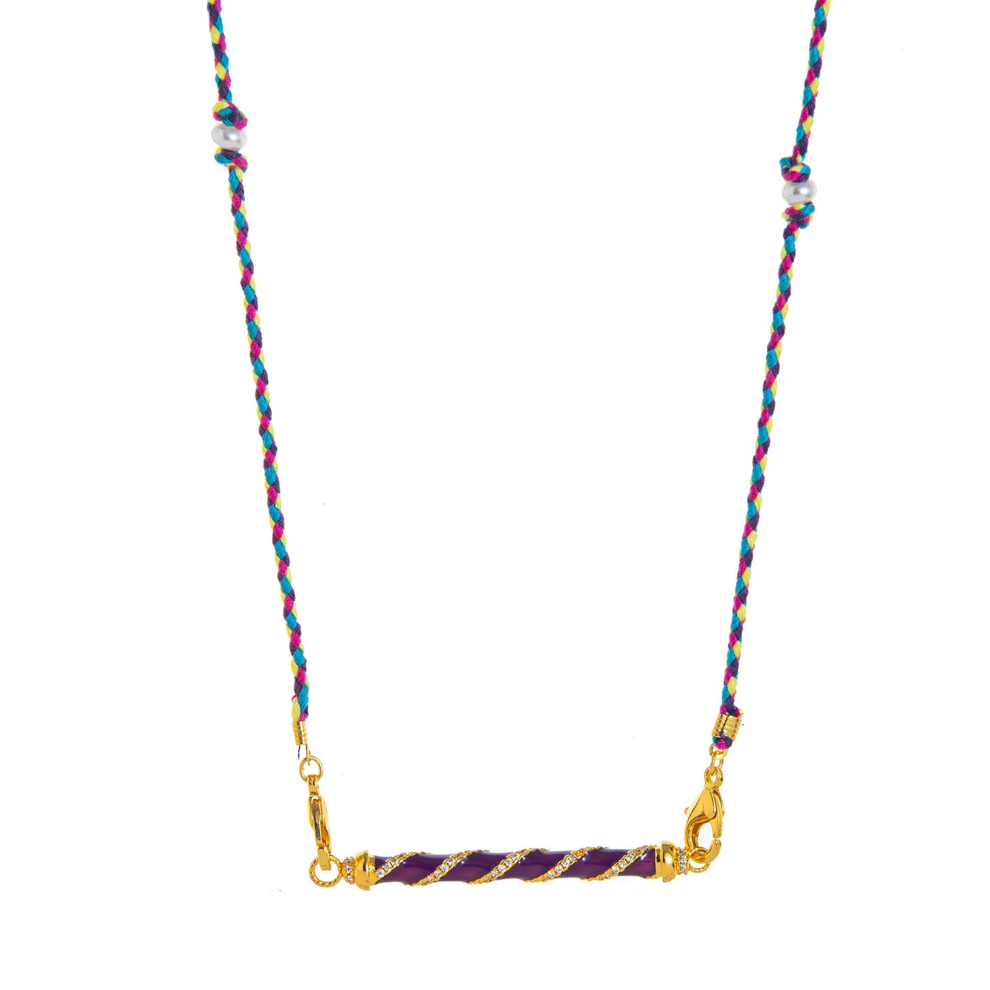 "Twilight Twist Multicolor Cord Necklace" jltn1457