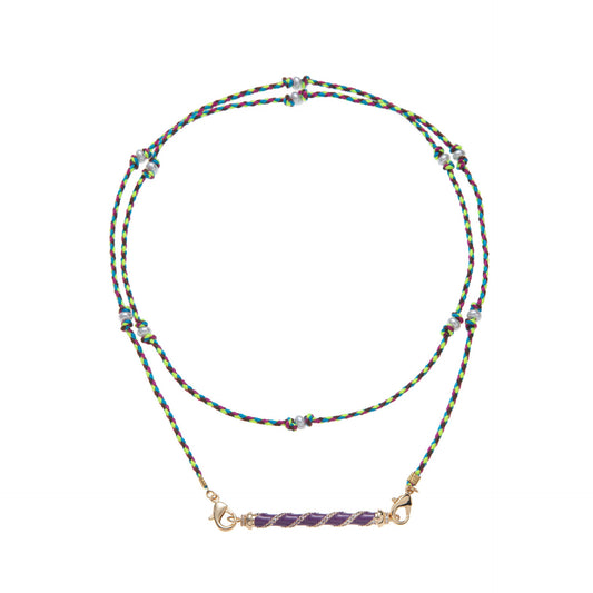 "Twilight Twist Multicolor Cord Necklace" jltn1457