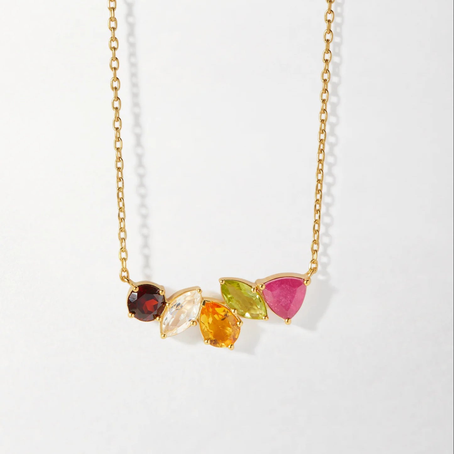 versatile ruby clavicle chain necklace jltn1524