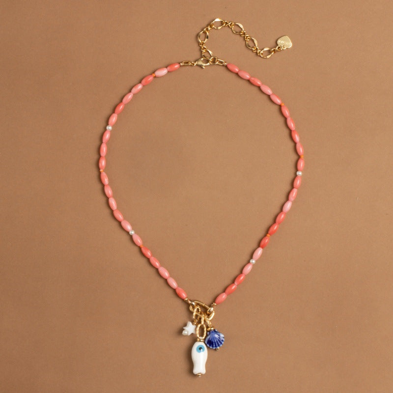 White fish necklace jltn1534